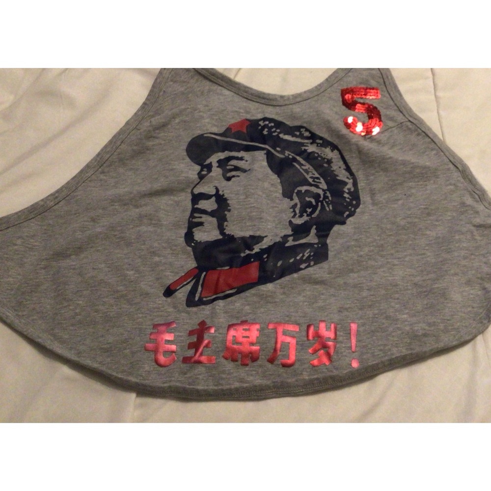 Triple Five Soul crop top with top that ties in the back